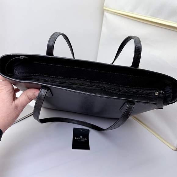 NWT Kate Spade Jana Tote – Black Saffiano Leather (Style K8150) - Picture 8 of 8
